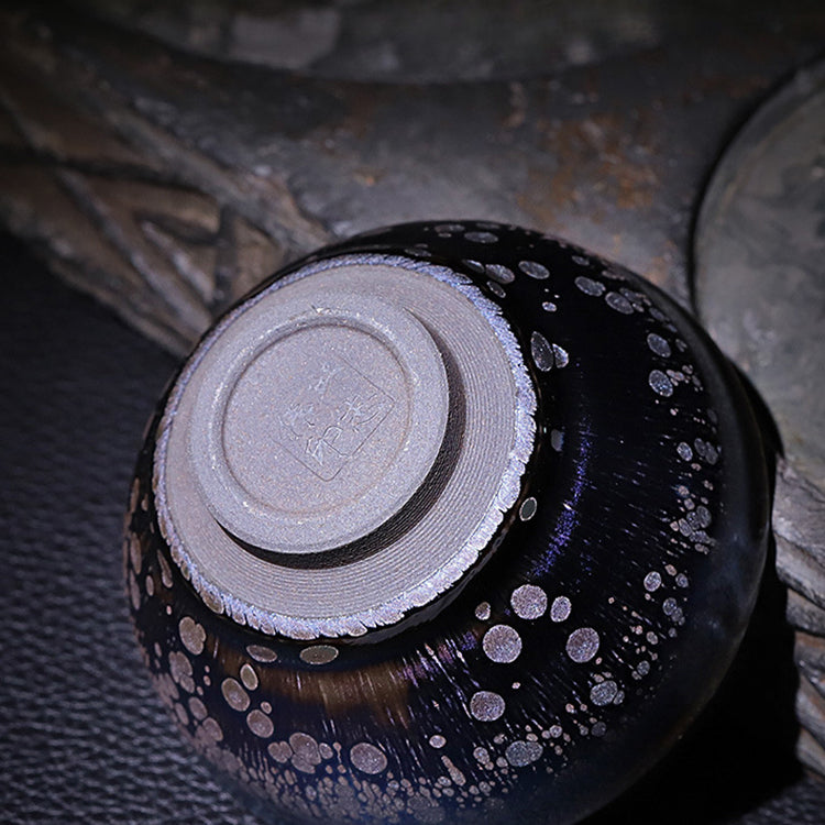 Jianyang Jianzhan raw ore iron tire famous pure handmade colorful demon concubine bundle cup master cup tea set single cup