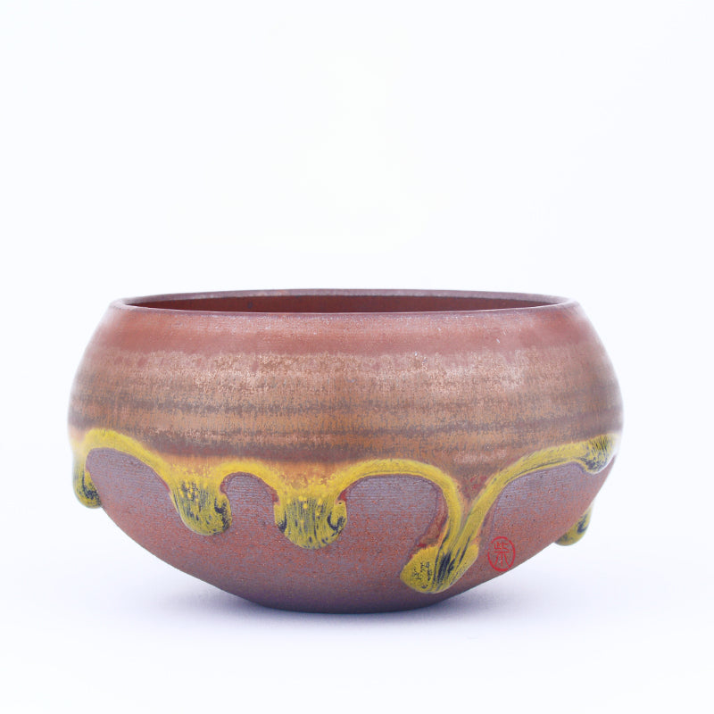 Pure handmade glazed tears Jianzhan teacup thousand miles of Jiangshan picture Jianyang iron tire teacup master cup kiln change gold silk blue peacock