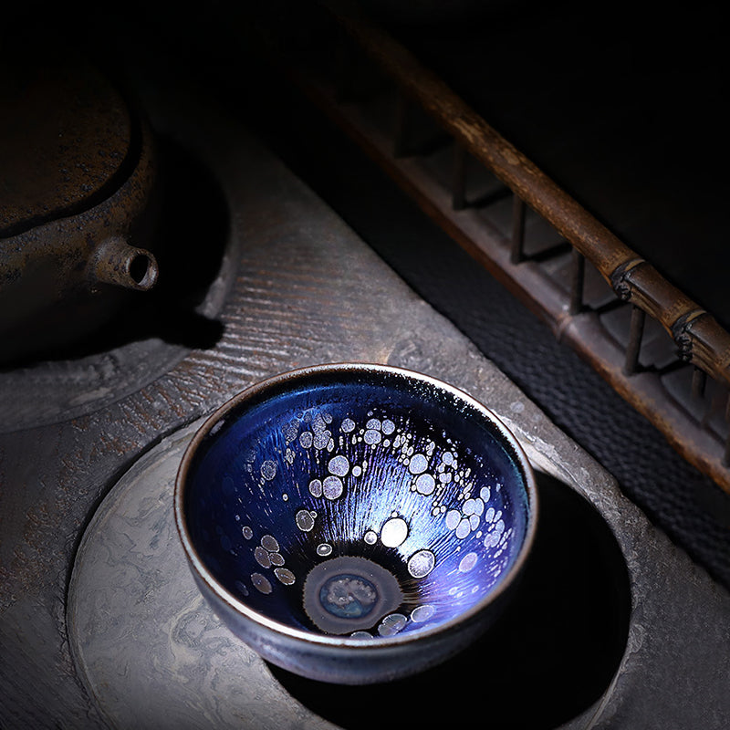 Jianyang Jianzhan raw ore iron tire famous pure handmade colorful demon concubine bundle cup master cup tea set single cup