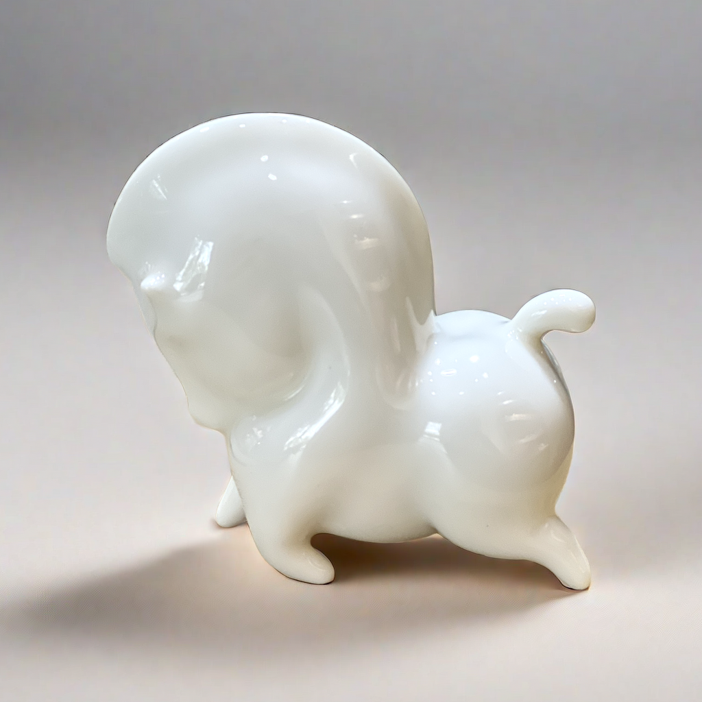 White porcelain pony