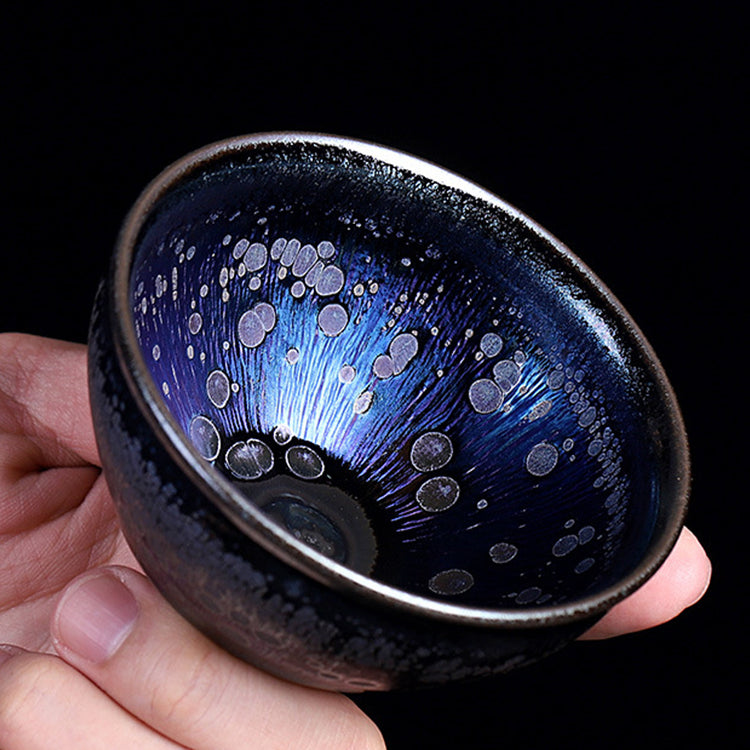 Jianyang Jianzhan raw ore iron tire famous pure handmade colorful demon concubine bundle cup master cup tea set single cup