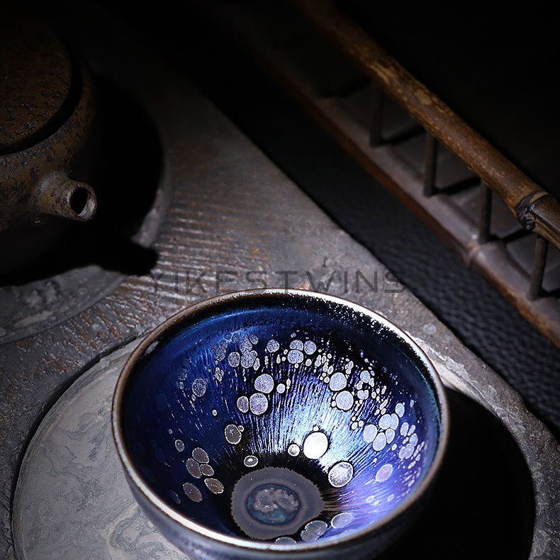 Jianyang Jianzhan raw ore iron tire famous pure handmade colorful demon concubine bundle cup master cup tea set single cup