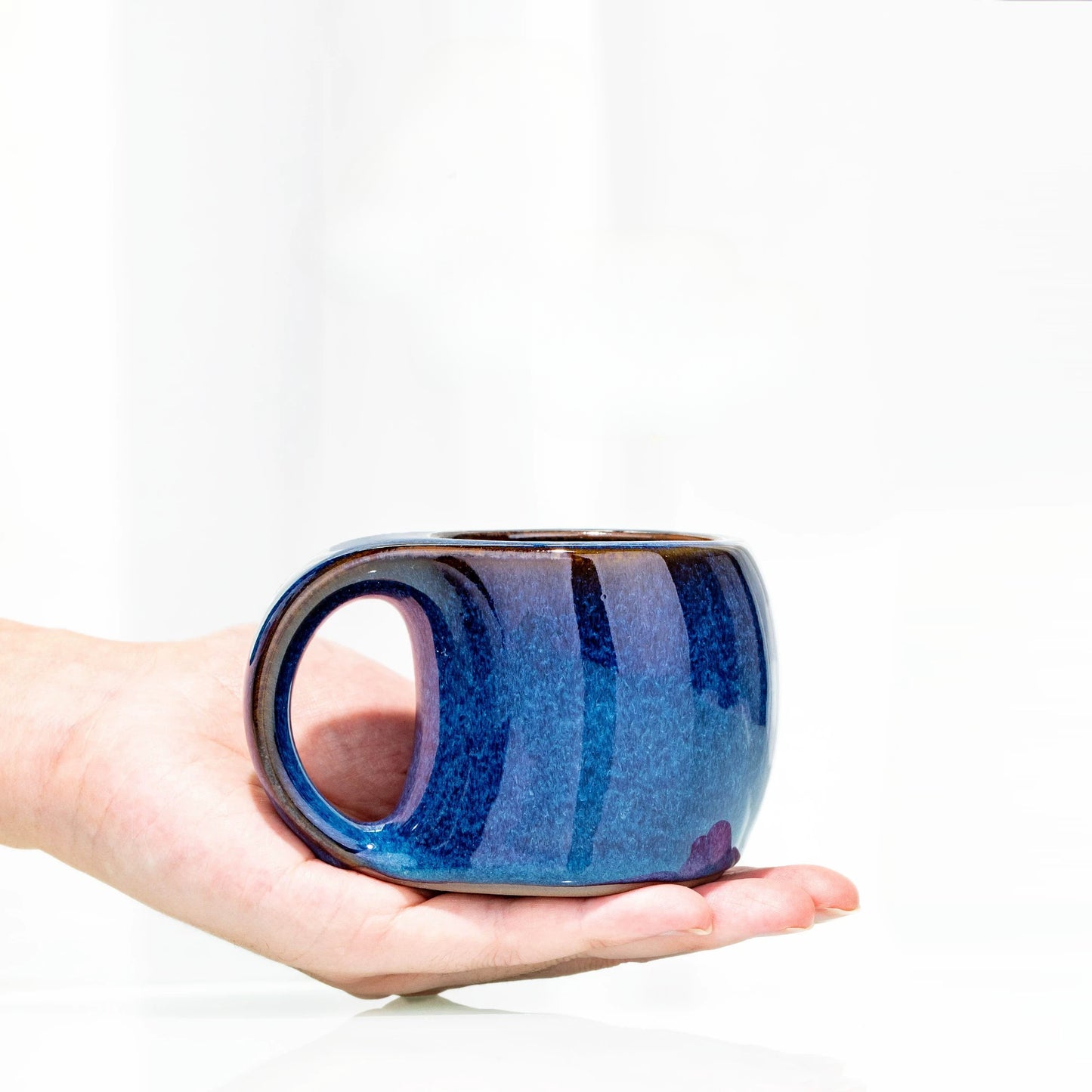 Jianyao Jianzhan Yu Xuan teacher hand-made back blue mug tea set, Jianzhan master cup tea set