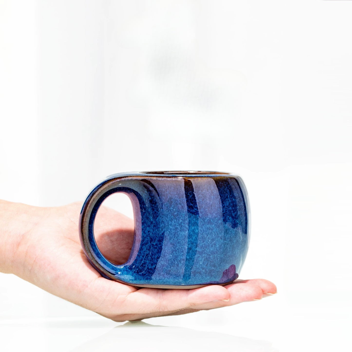 Jianyao Jianzhan Yu Xuan teacher hand-made back blue mug tea set, Jianzhan master cup tea set