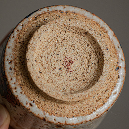 Thangka Dahei Tianwabi Sabi Master Cup Coarse Pottery Shino Yakuza Teacup Personal Special Chinese Tea Cup Jiujue Tang Hand-painted