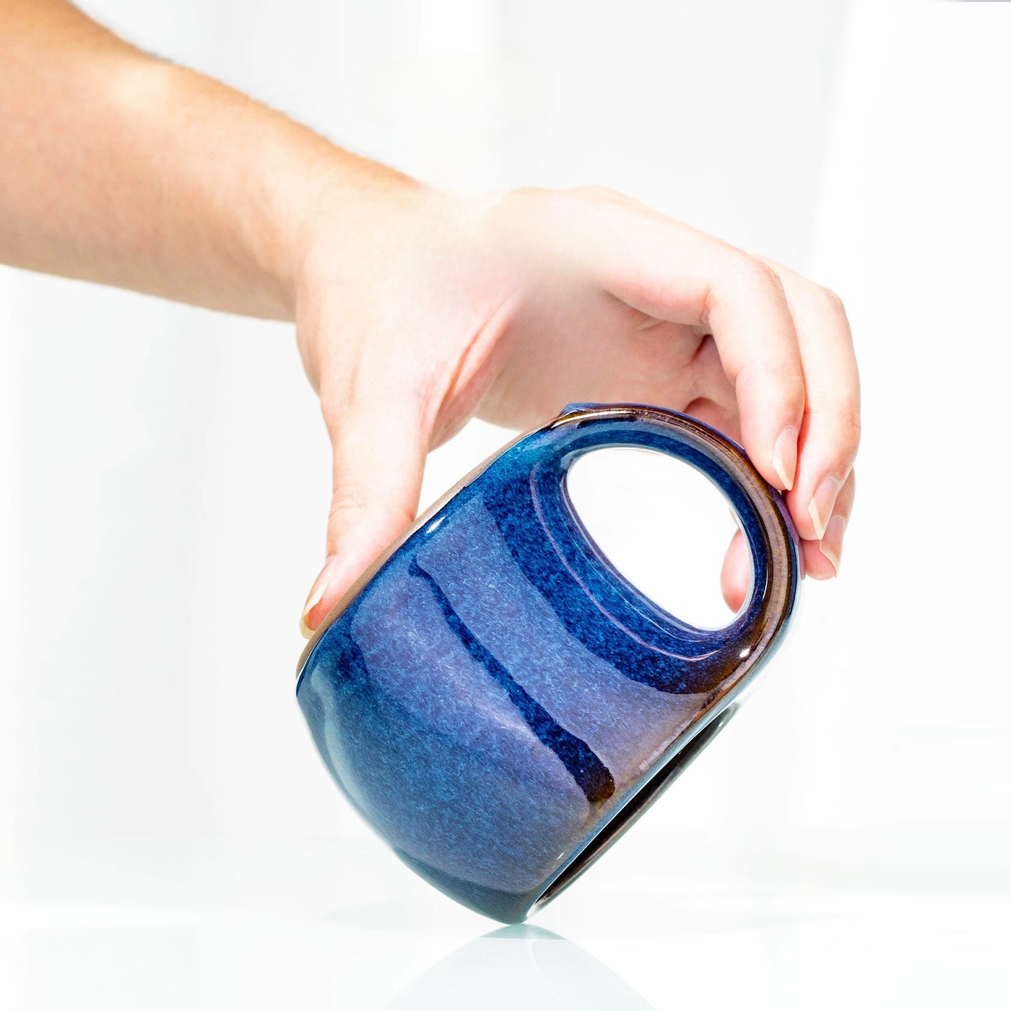 Jianyao Jianzhan Yu Xuan teacher hand-made back blue mug tea set, Jianzhan master cup tea set