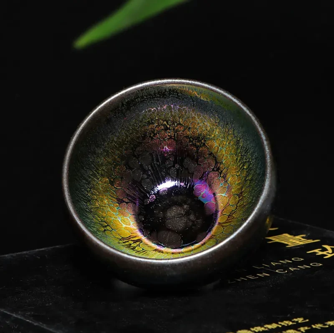 Colorful oil droplets