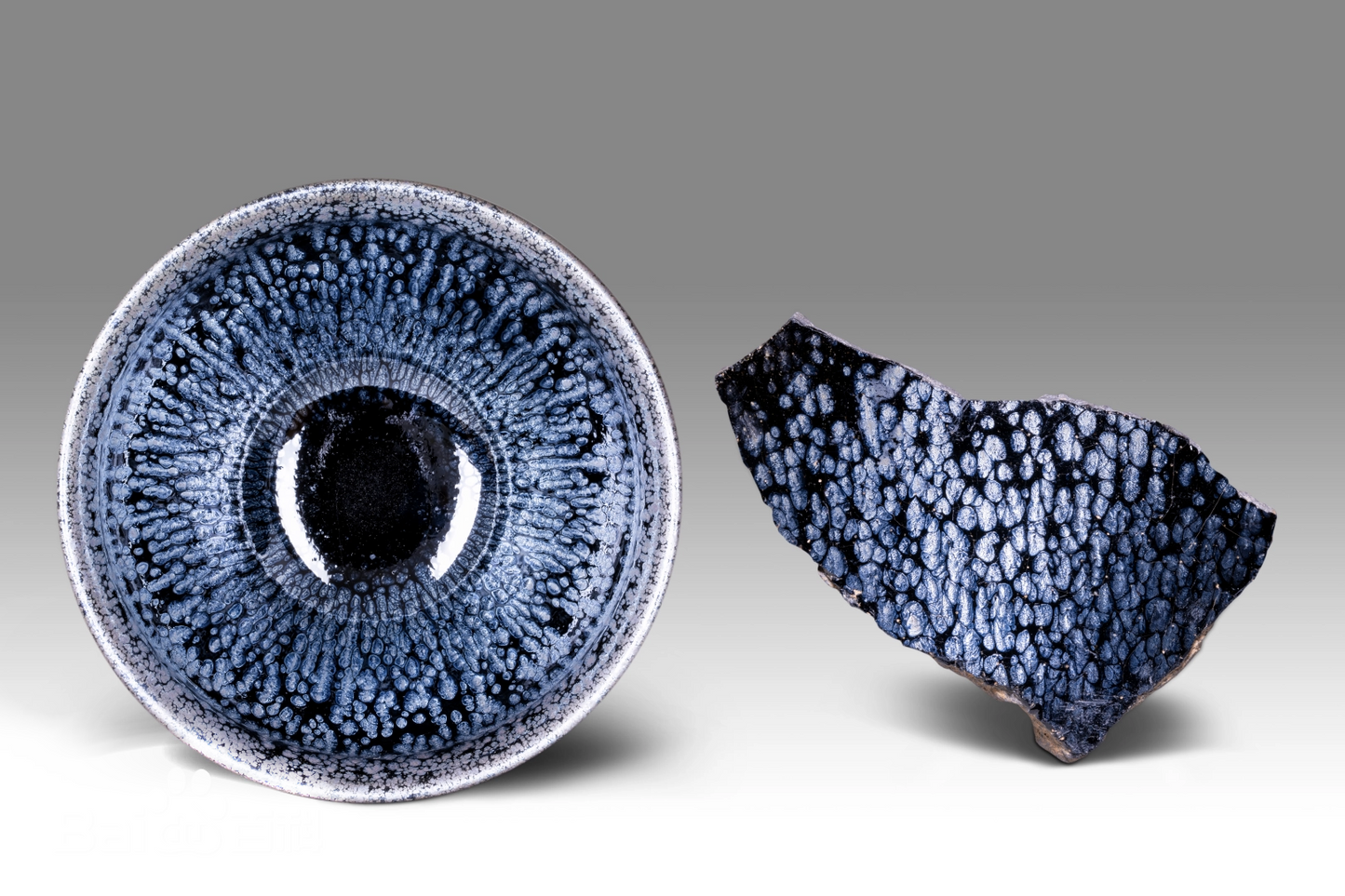 Silver oil droplet