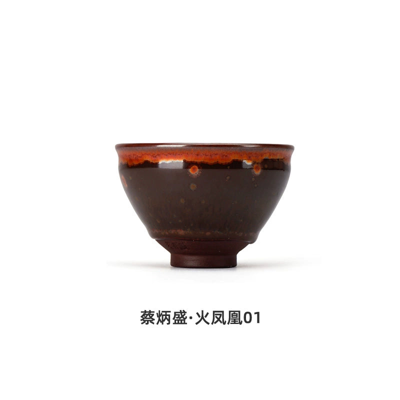 Wanqiantang Handmade Jianzhan Huang Wenyong Jianzhan Teacup Jianzhan Master Cup Genuine Single Cup Huang Wenyong Jianzhan