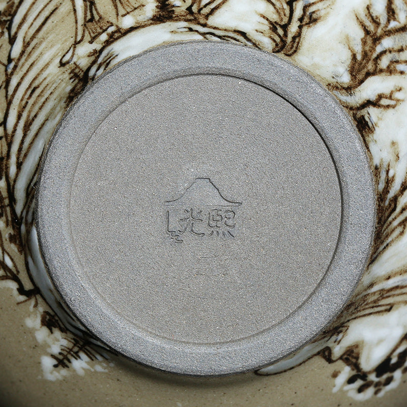 Li Guangxi Jianzhan Four Times Four Views Boutique Genuine Collection Tea Cup Oil Drop Ceramic Master Teacup Jianyang Cup Certificate